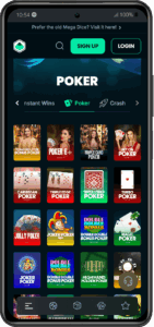 megadice poker online